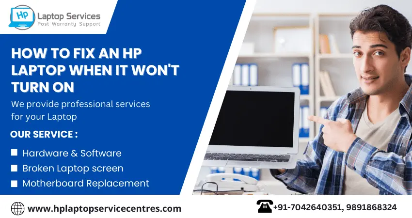 Fix an HP Laptop when it Won't turn on
